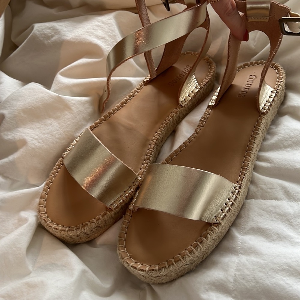 Soludos platform espadrille sandals, size 9.5